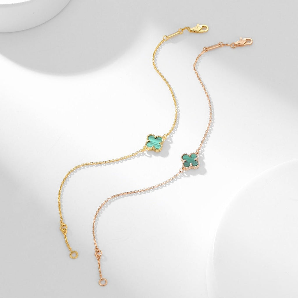 ¡®Star¡¯CLOVER BRACELET MALACHITE 1 MOTIF