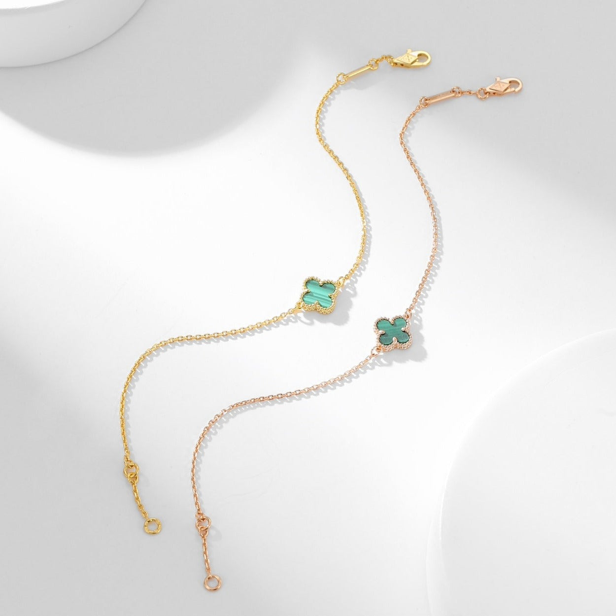 ¡®Star¡¯CLOVER BRACELET MALACHITE 1 MOTIF