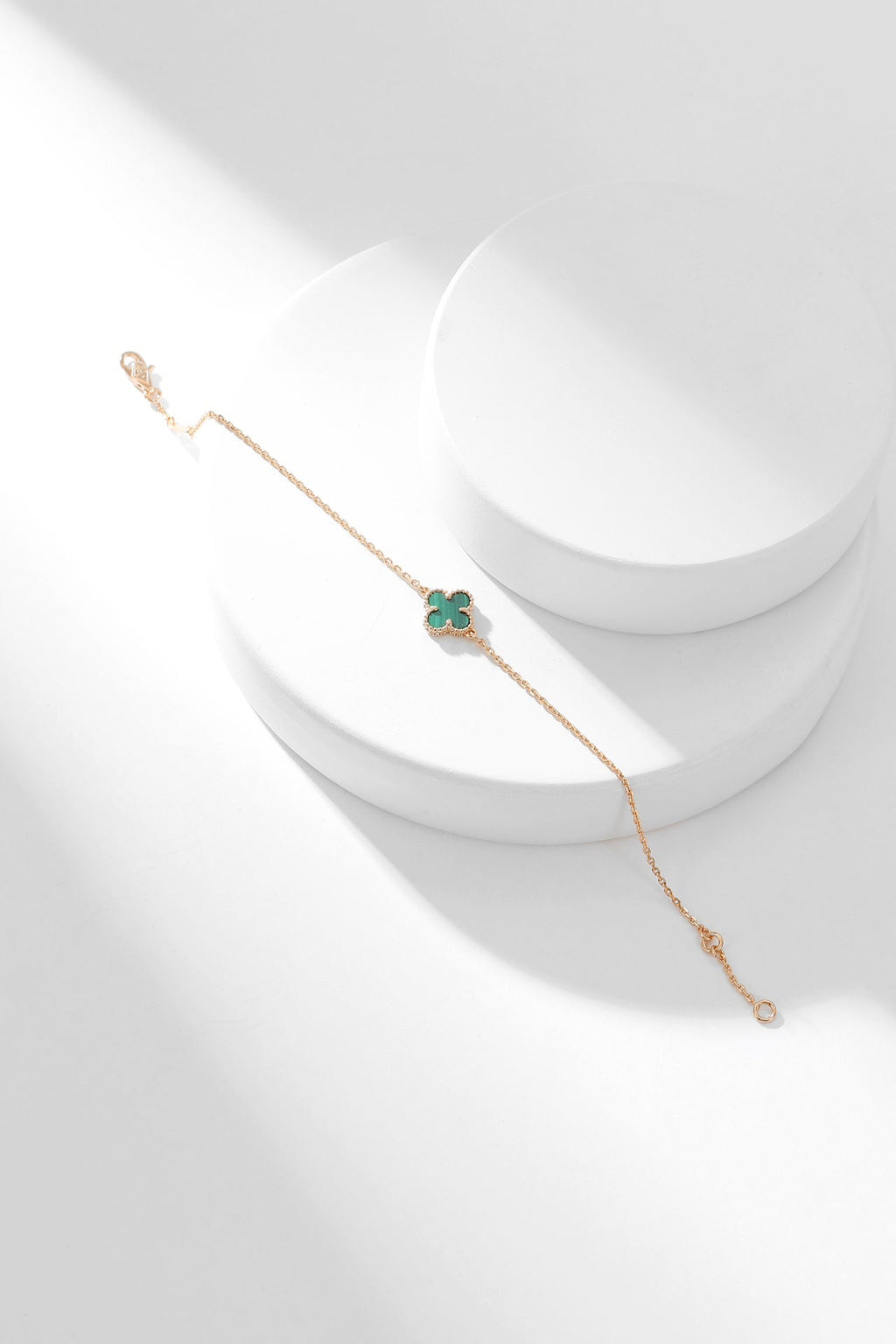 ¡®Star¡¯CLOVER BRACELET MALACHITE 1 MOTIF