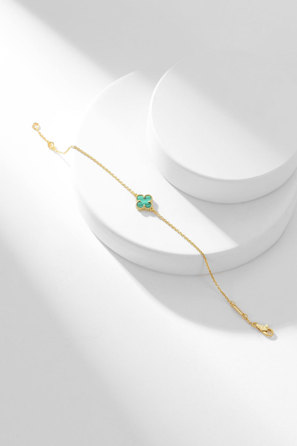 ¡®Star¡¯CLOVER BRACELET MALACHITE 1 MOTIF