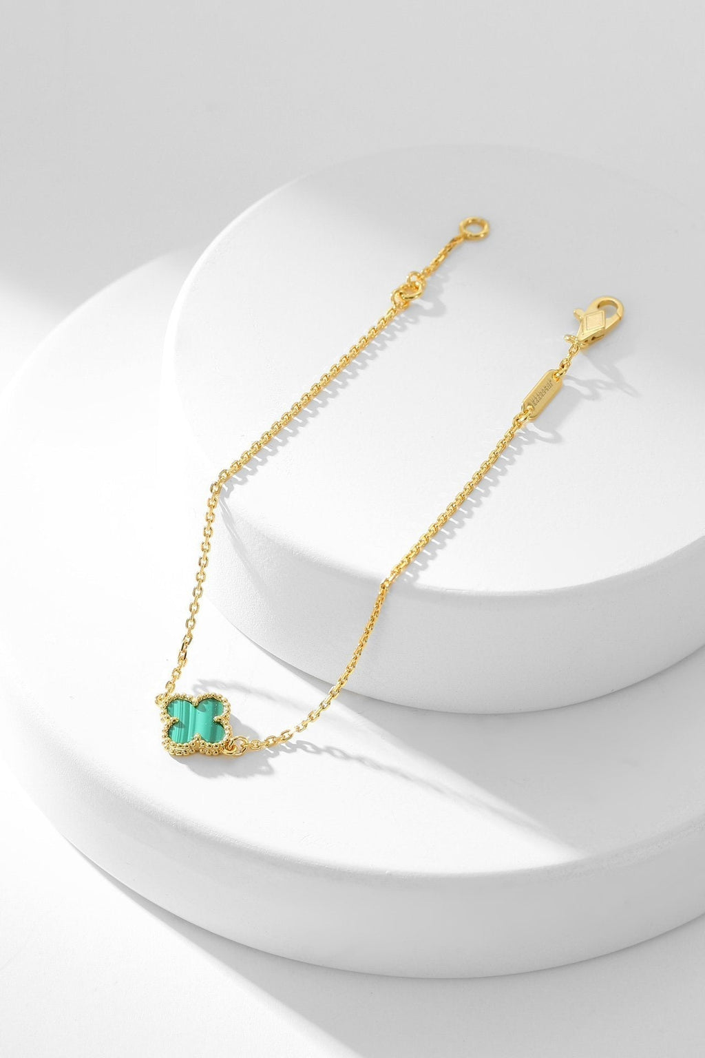 ¡®Star¡¯CLOVER BRACELET MALACHITE 1 MOTIF