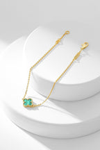 ¡®Star¡¯CLOVER BRACELET MALACHITE 1 MOTIF