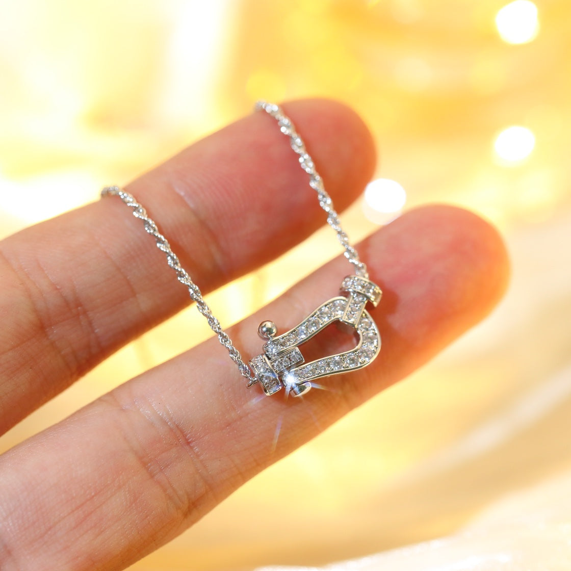¡®Star¡¯FORCE 10 DIAMOND SILVER NECKLACE MINI MODEL