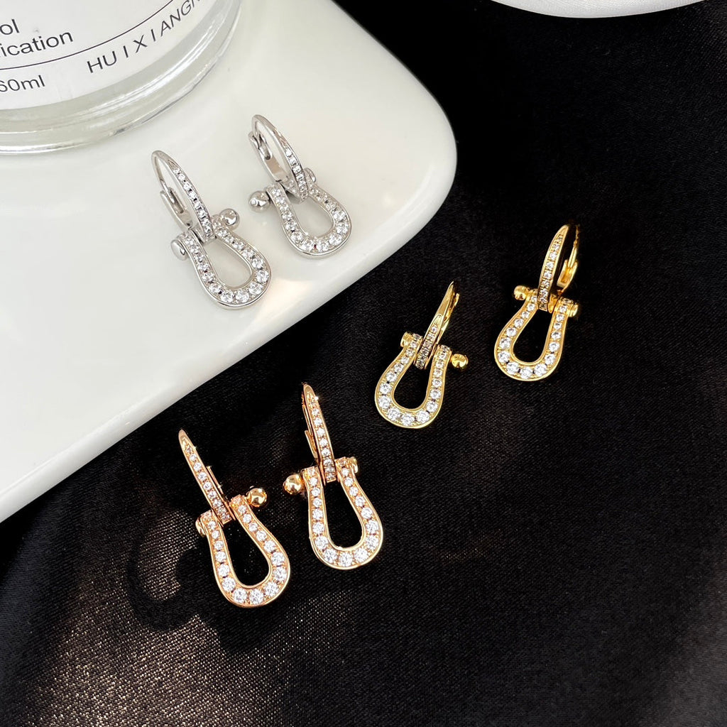 ¡®Star¡¯FORCE 10 FULL DIAMOND DROP EARRINGS MEDIUM MODEL