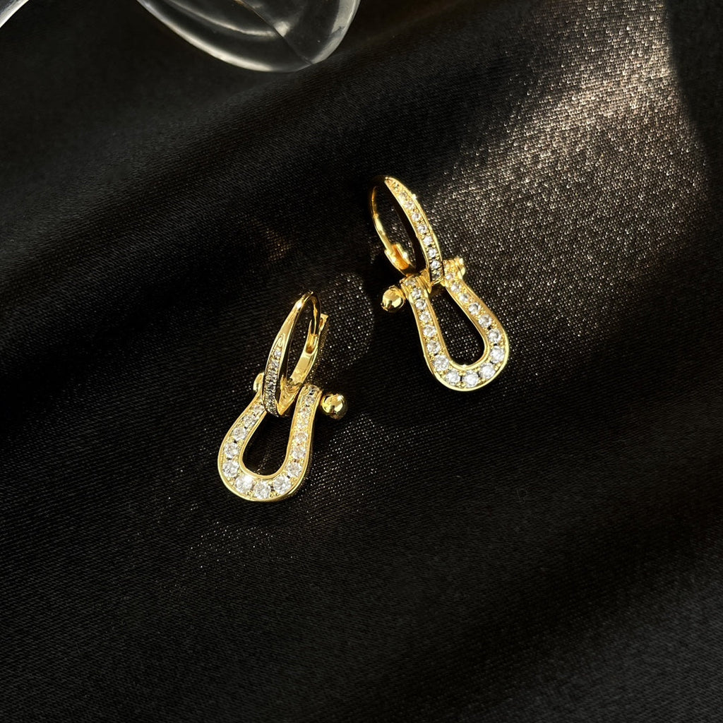 ¡®Star¡¯FORCE 10 FULL DIAMOND DROP EARRINGS MEDIUM MODEL