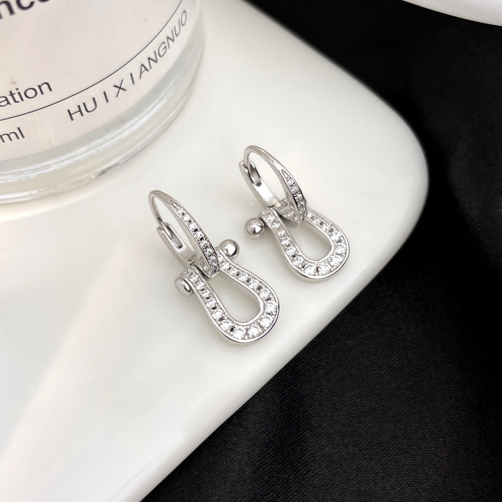 ¡®Star¡¯FORCE 10 FULL DIAMOND DROP EARRINGS MEDIUM MODEL