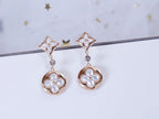 ¡®Star¡¯STAR AND SUN PINK GOLD MOP DROP EARRINGS