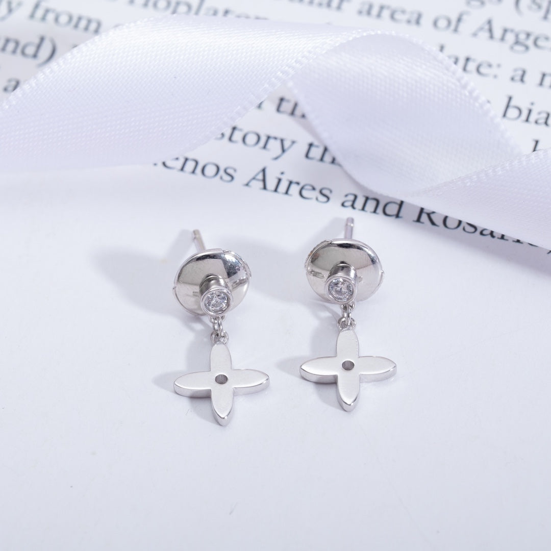 ¡®Star¡¯VIDYLLE SILVER DIAMOND MINI DROP EARRINGS