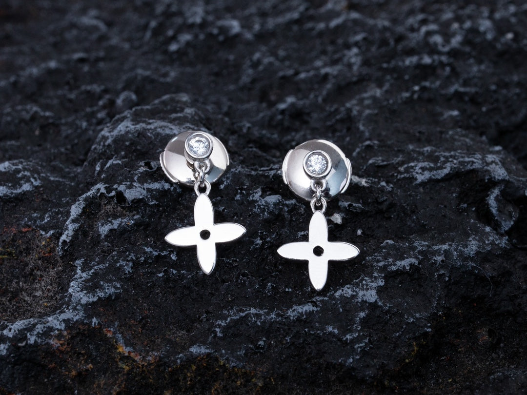 ¡®Star¡¯VIDYLLE SILVER DIAMOND MINI DROP EARRINGS