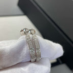 ¡®Star¡¯LOVE DIAMOND SILVER HOOP EARRINGS