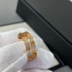 ¡®Star¡¯LOVE DIAMOND PINK GOLD HOOP EARRINGS
