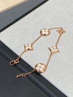 ¡®Star¡¯STAR AND SUN 5 MOTIF MOP PINK GOLD BRACELET