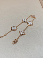 ¡®Star¡¯STAR AND SUN 5 MOTIF MOP PINK GOLD BRACELET