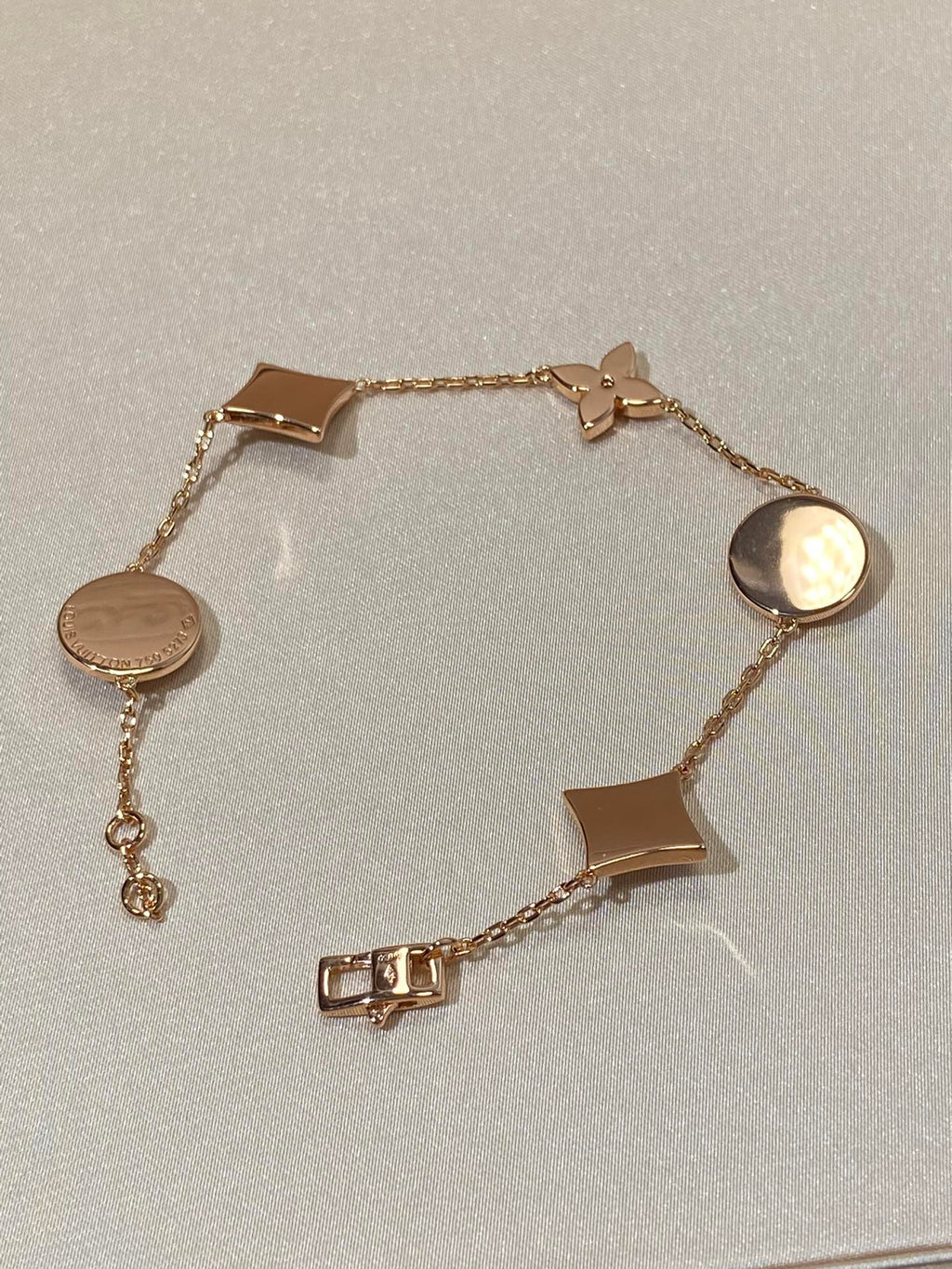 ¡®Star¡¯STAR AND SUN 5 MOTIF MOP PINK GOLD BRACELET