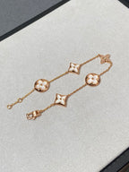 ¡®Star¡¯STAR AND SUN 5 MOTIF MOP PINK GOLD BRACELET