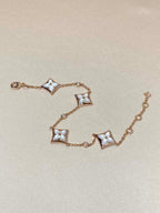 ¡®Star¡¯STAR 4 MOTIF MOP DIAMOND PINK GOLD BRACELET