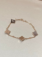 ¡®Star¡¯STAR 4 MOTIF MOP DIAMOND PINK GOLD BRACELET