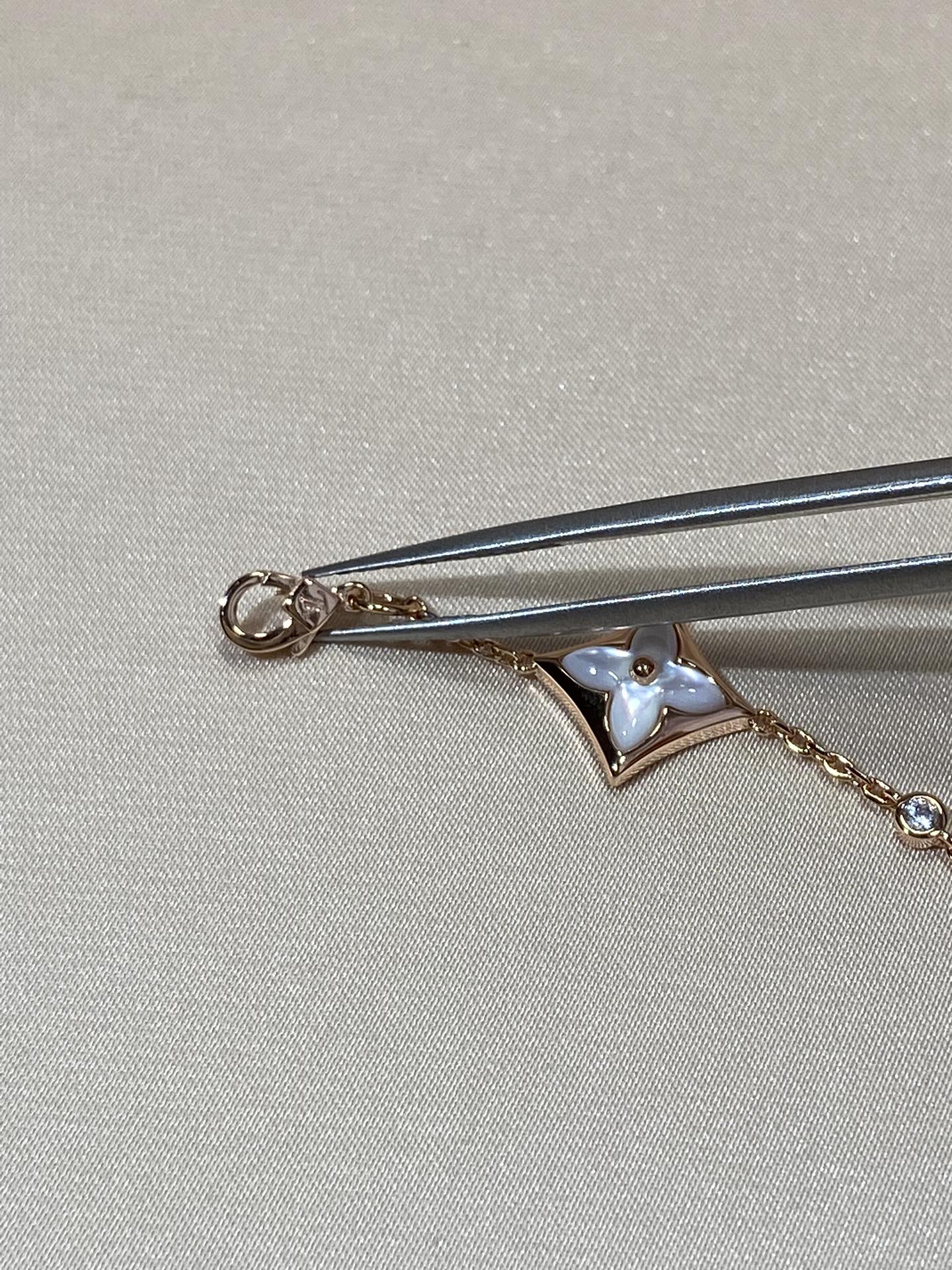 ¡®Star¡¯STAR 4 MOTIF MOP DIAMOND PINK GOLD BRACELET