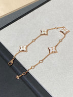 ¡®Star¡¯STAR 4 MOTIF MOP DIAMOND PINK GOLD BRACELET