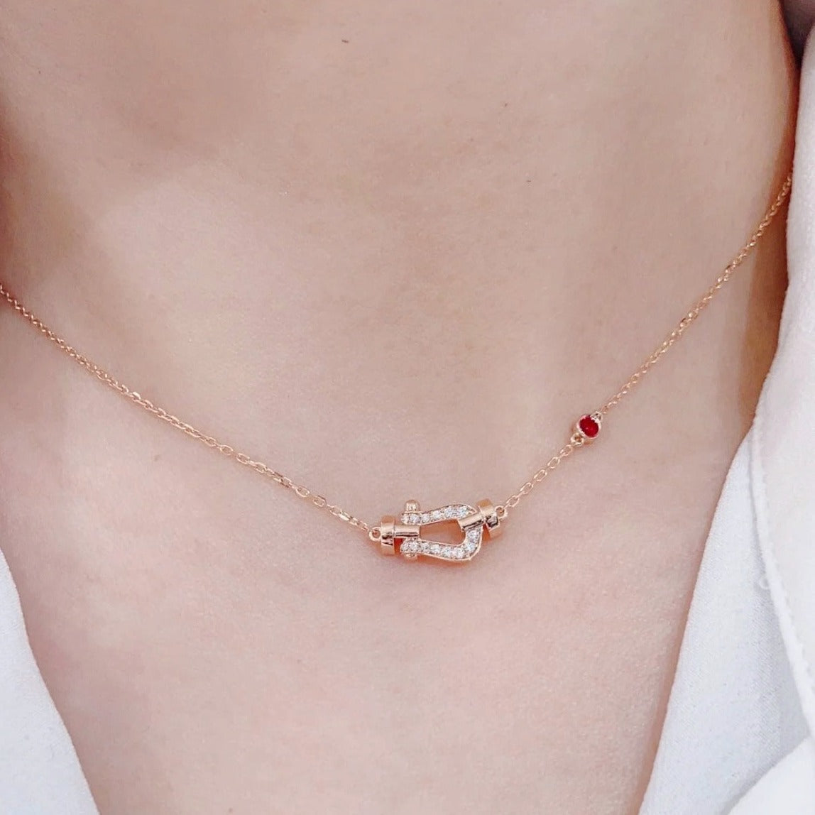 ¡®Star¡¯FORCE 10 DIAMOND PINK GOLD NECKLACE