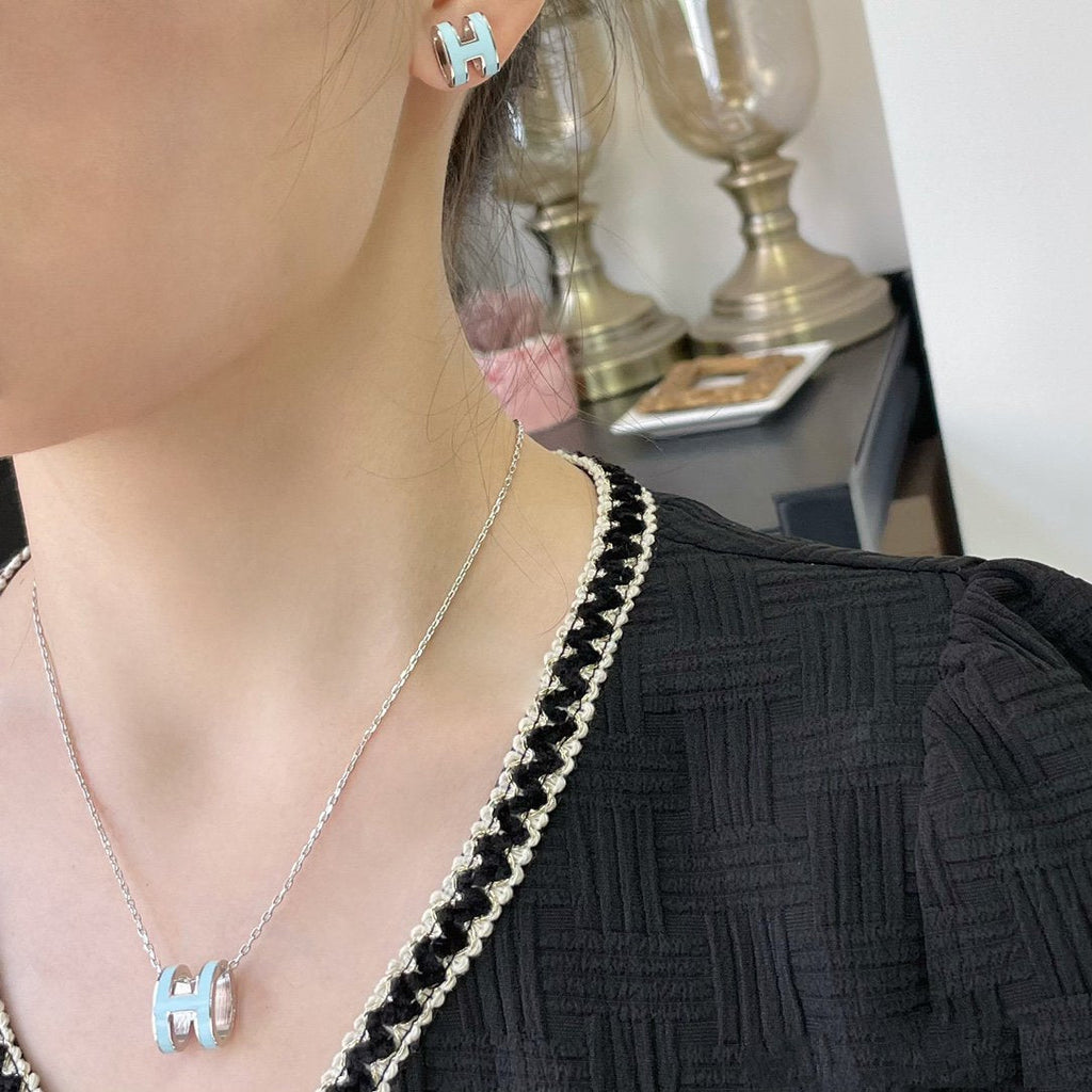 ¡®Star¡¯POP H SKY BLUE NECKLACE