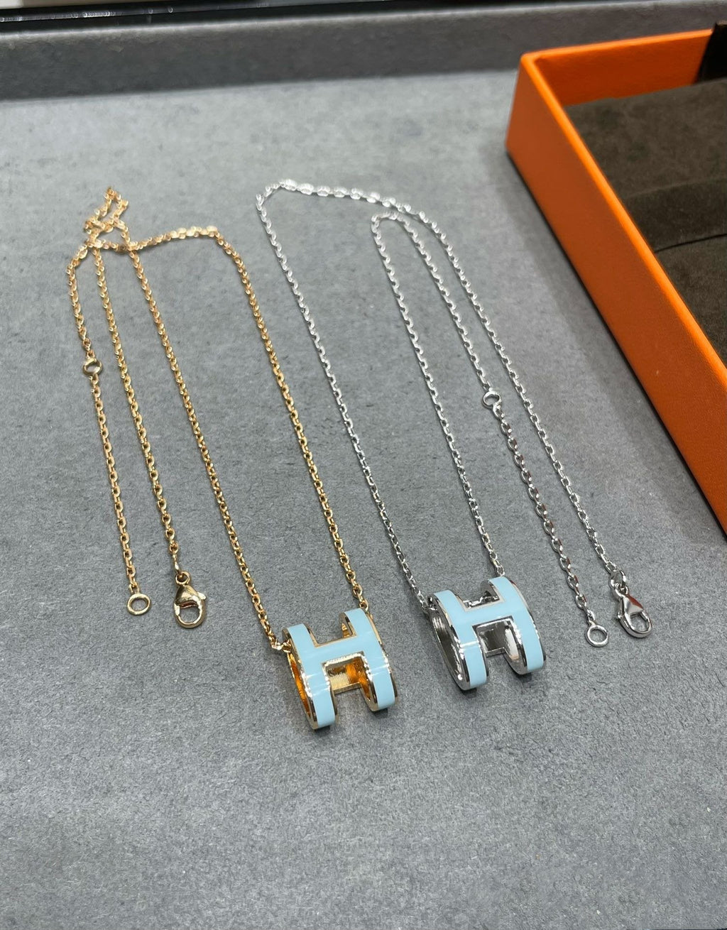 ¡®Star¡¯POP H SKY BLUE NECKLACE