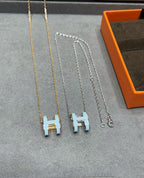 ¡®Star¡¯POP H SKY BLUE NECKLACE