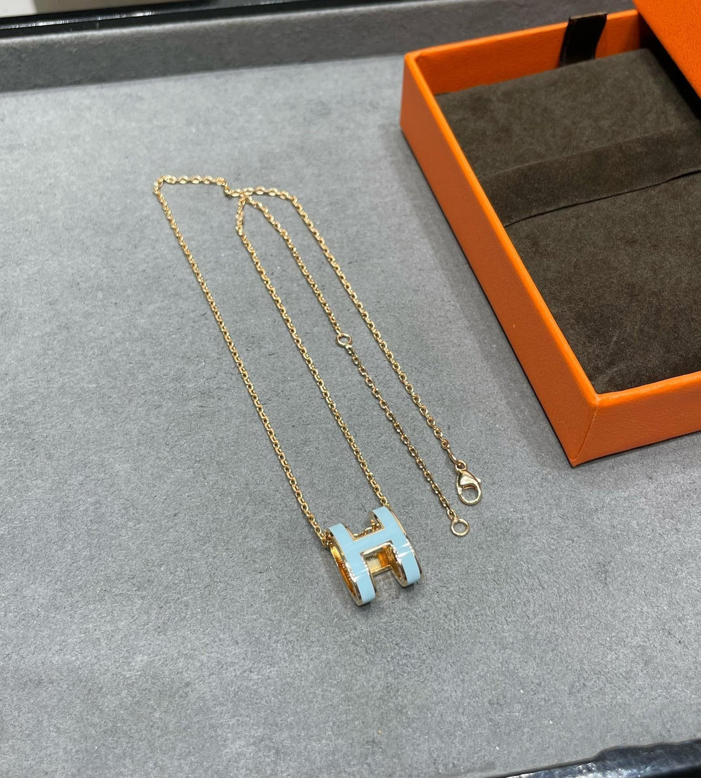¡®Star¡¯POP H SKY BLUE NECKLACE