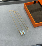 ¡®Star¡¯POP H SKY BLUE NECKLACE