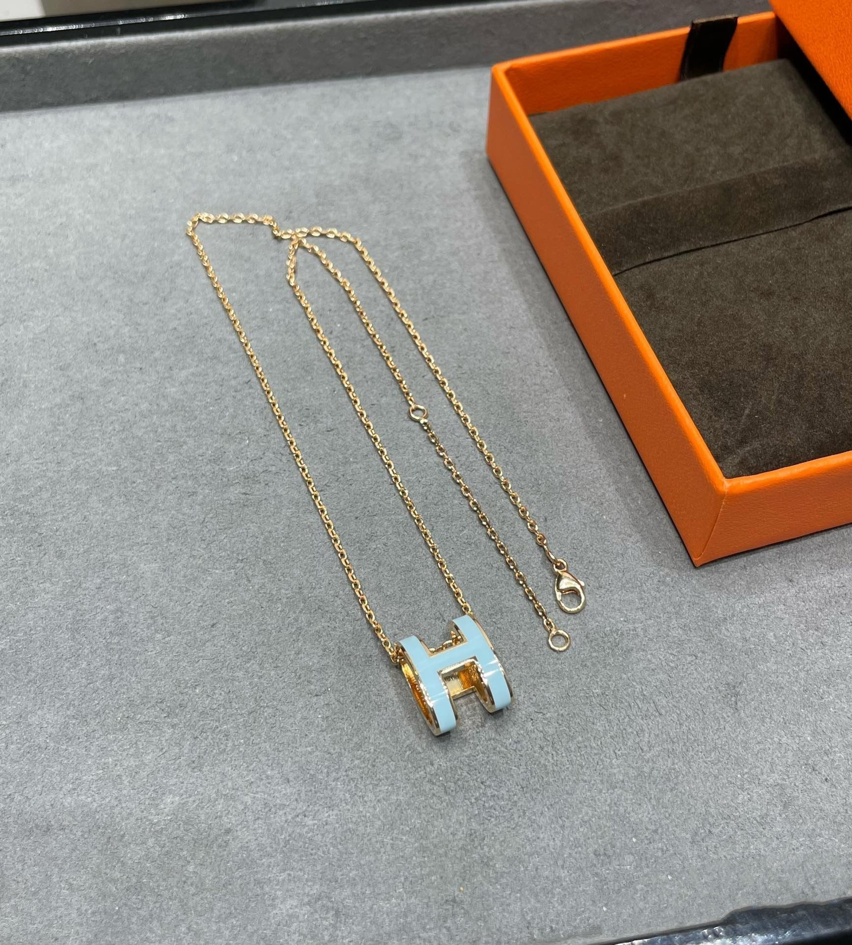 ¡®Star¡¯POP H SKY BLUE NECKLACE