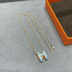 ¡®Star¡¯POP H SKY BLUE NECKLACE