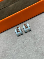 ¡®Star¡¯POP H SKY BLUE STUD EARRINGS