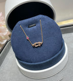 ¡®Star¡¯FORCE 10 DIAMOND CHAIN LINK PINK GOLD BRACELET