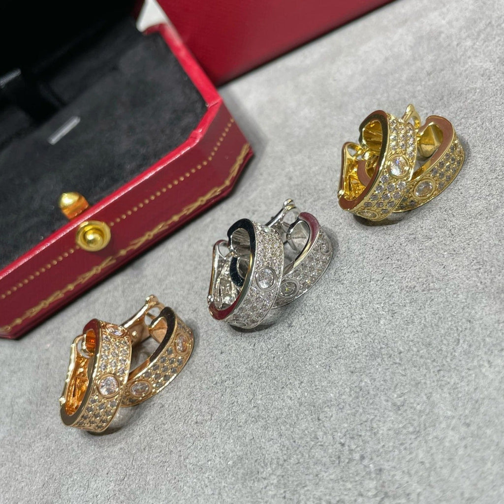 ¡®Star¡¯LOVE 5.5MM DIAMOND PAVED EARRINGS