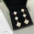 ¡®Star¡¯CLOVER MOP 3 MOTIFS GOLD EARRINGS