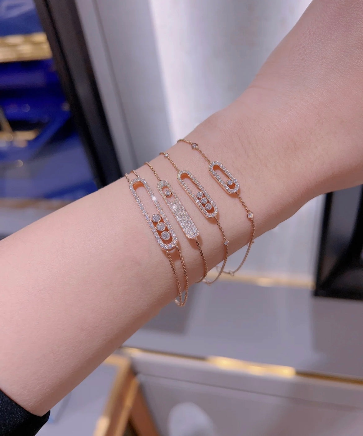 [moco jewelrys ]MOVE CLASSIQUE DIAMOND PAVED BRACELET