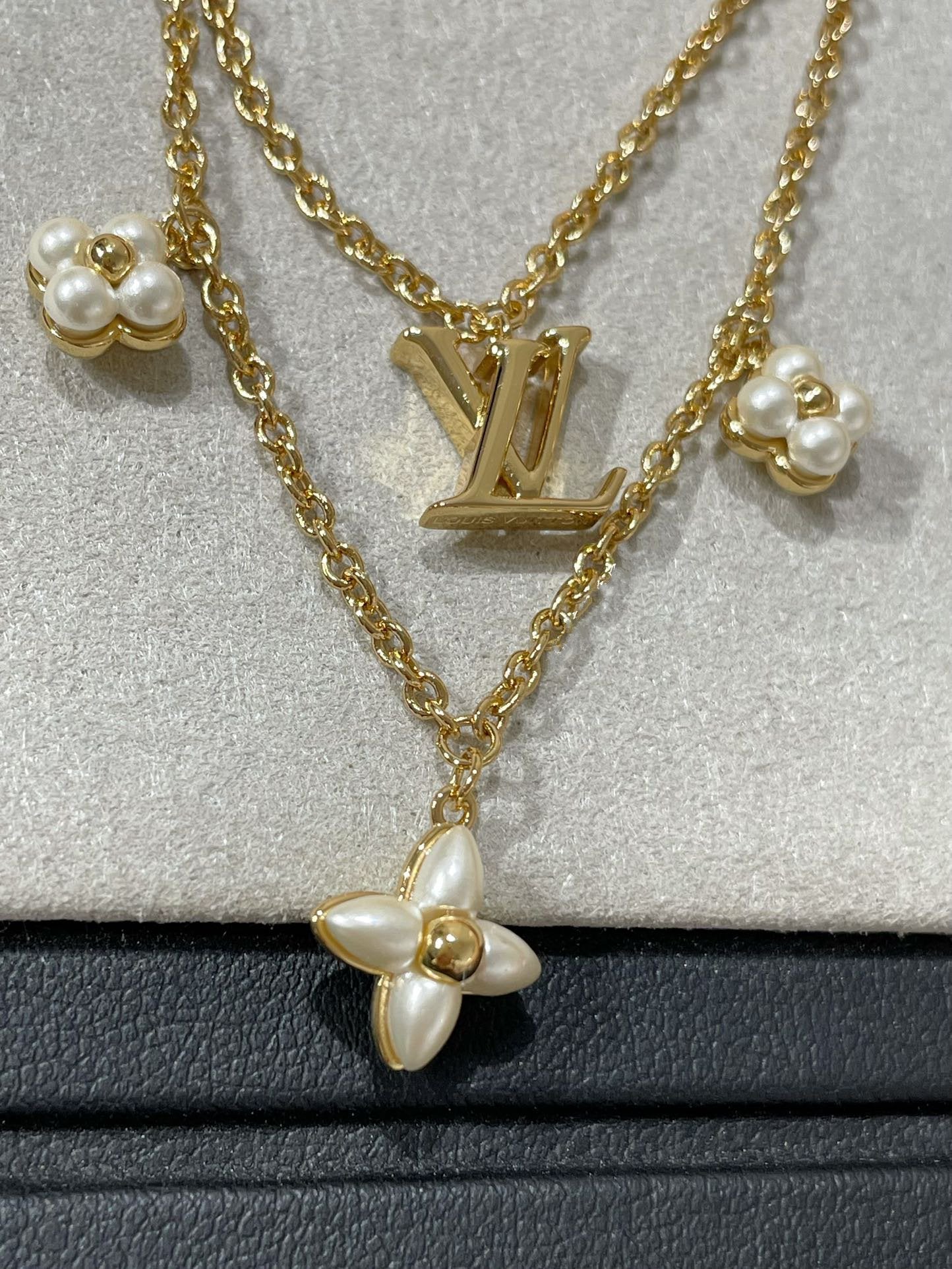 ¡®Star¡¯FLOWERGRAM GOLD MOP DOUBLE ROW NECKLACE