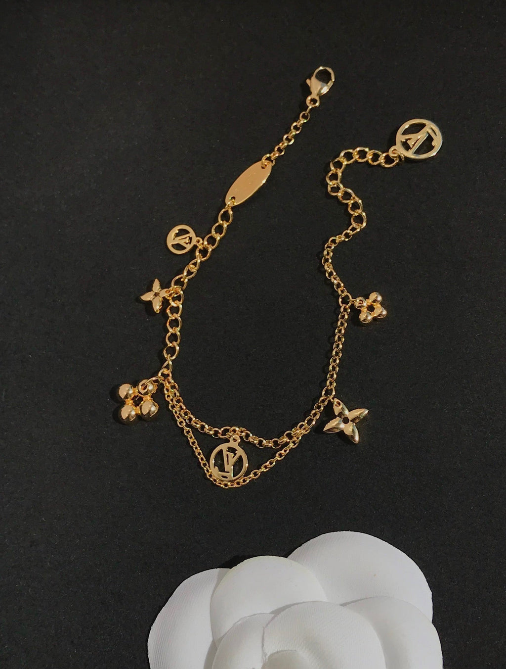 ¡®Star¡¯BLOOMING PINK GOLD MOP BRACELET