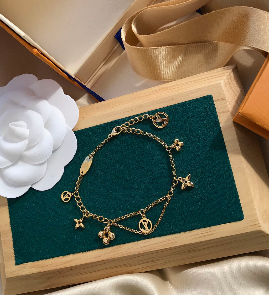 ¡®Star¡¯BLOOMING PINK GOLD MOP BRACELET
