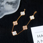 [Star]New CLOVER WHITE PEARL MOP 5 MOTIF BRACELET COLLECTION