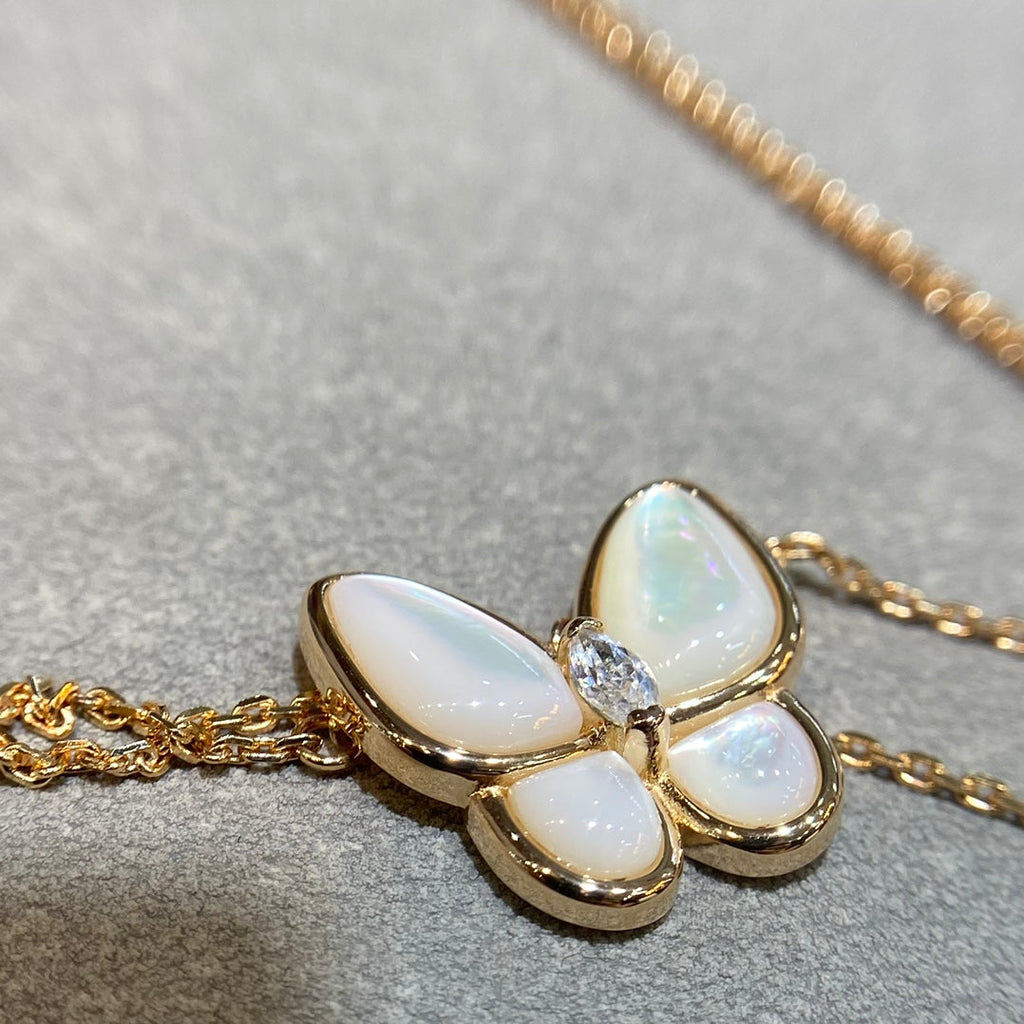 ¡®Star¡¯BUTTERFLY MOP DIAMOND NECKLACE