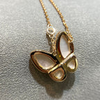 ¡®Star¡¯BUTTERFLY MOP DIAMOND NECKLACE