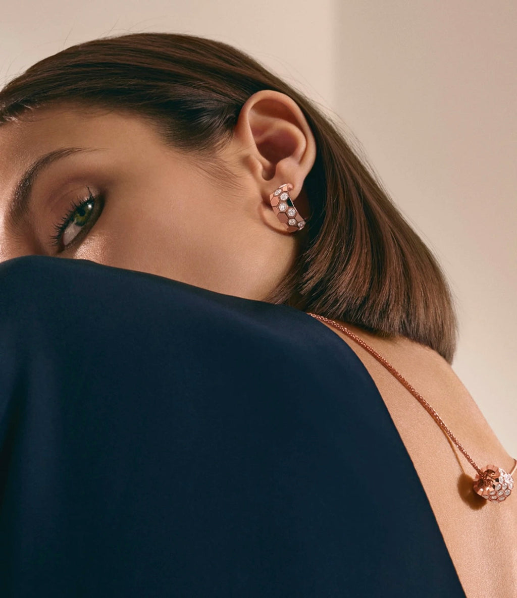 ¡®Star¡¯BEE LOVE DIAMOND HOOP EARRINGS