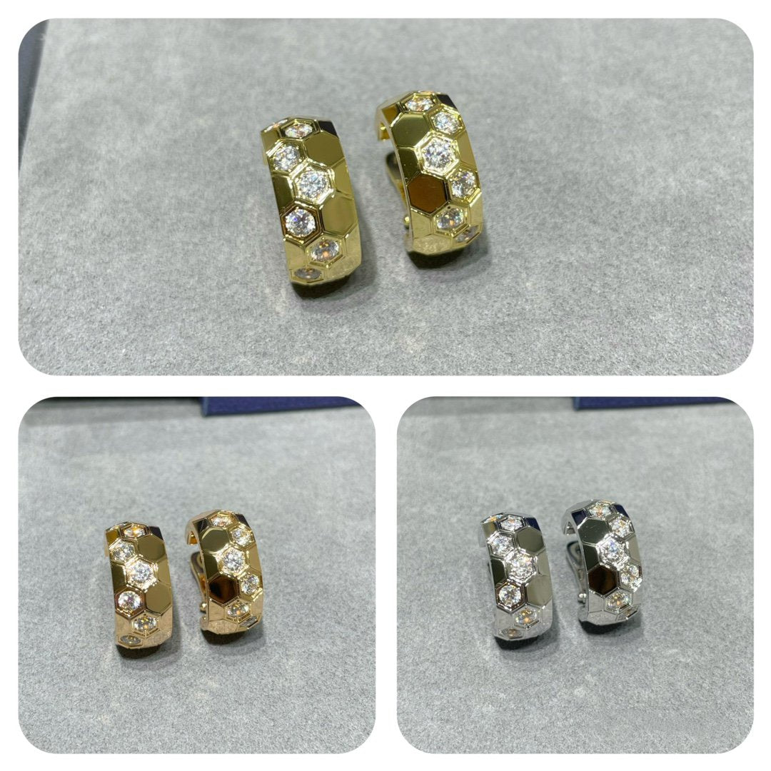 ¡®Star¡¯BEE LOVE DIAMOND HOOP EARRINGS