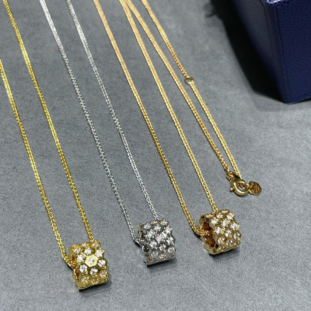 ¡®Star¡¯BEE LOVE DIAMOND PAVED 3 ROW NECKLACE