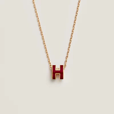 ¡®Moco¡¯HM CLIC RED ENAMEL GOLD NECKLACE