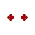 ¡®Star¡¯CLOVER MEDIUM 1 MOTIFS CARNELIAN  EARRINGS