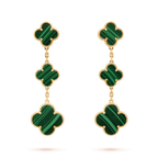¡®Star¡¯CLOVER MALACHITE 3 MOTIFS GOLD