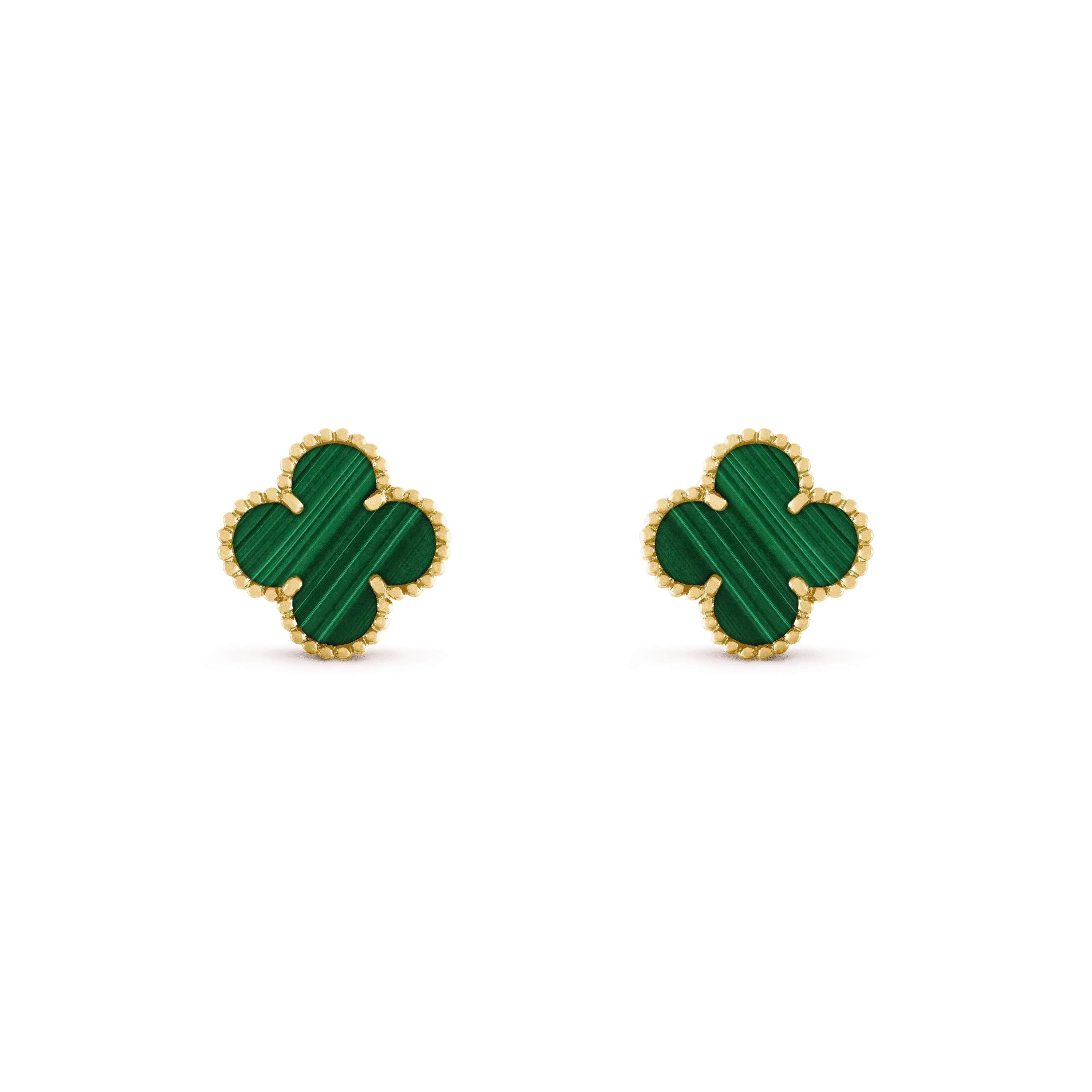 ¡®Star¡¯CLOVER MEDIUM 1 MOTIFS MALACHITE  EARRINGS