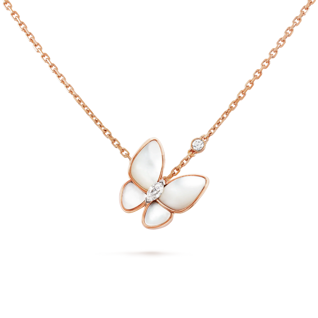 ¡®Star¡¯BUTTERFLY MOP DIAMOND NECKLACE